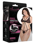 Remote Controlled Vibrating Extra Strappy Lace Teddy