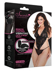Remote Controlled Vibrating Lace And Mesh Triangle Teddy