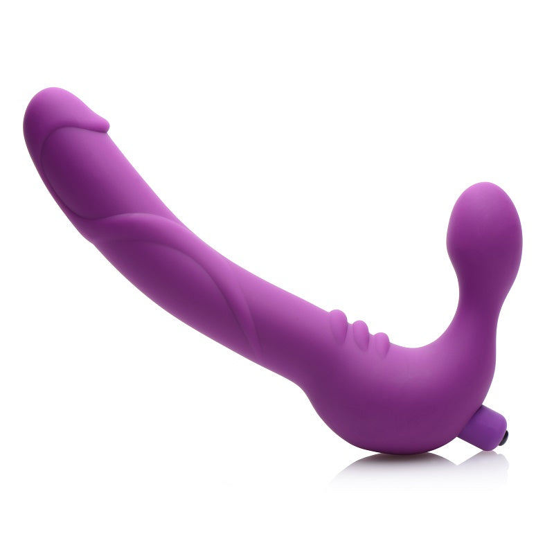 Royal Revolver Vibrating Strapless Silicone Strap On Dildo