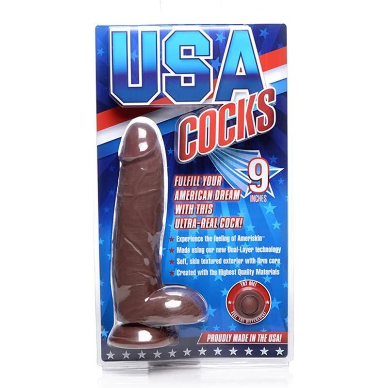 USA Cocks Dual Density Ameriskin Dildo