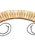 Firecracker Clothespin Body Zipper
