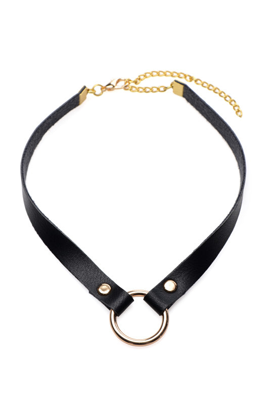 Posh Pet Gold Ring Slim Choker