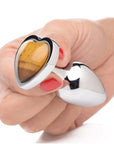 Booty Sparks Gemstones Tiger Eye Heart Anal Plug