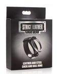 Cock Gear Leather and Steel Cock & Ball Ring