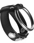Cock Gear Leather and Steel Cock & Ball Ring