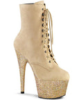 ADORE-1020 Mini Glitter Suede Heel