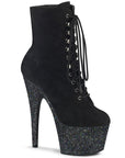 ADORE-1020 Mini Glitter Suede Heel