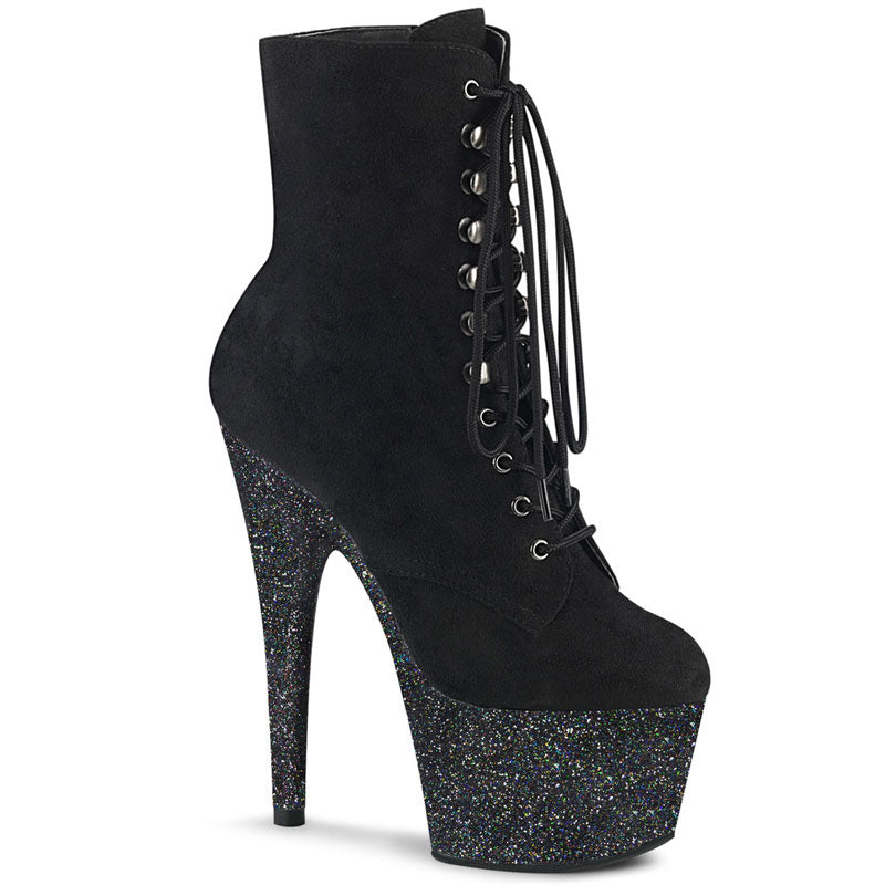 ADORE-1020 Mini Glitter Suede Heel