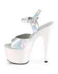 ADORE-709 Holographic Strap With Glitter Heel