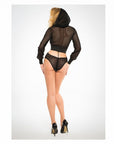 Adore Chloe Sweet & Delicious Fishnet Body With Hoody & Cut Out Back