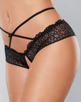 Allure Open Panty With Lace Band & Criss Cross Waist Straps