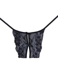 Allure Lace Open Panty With Double Mini Bow Detail In The Front And Back