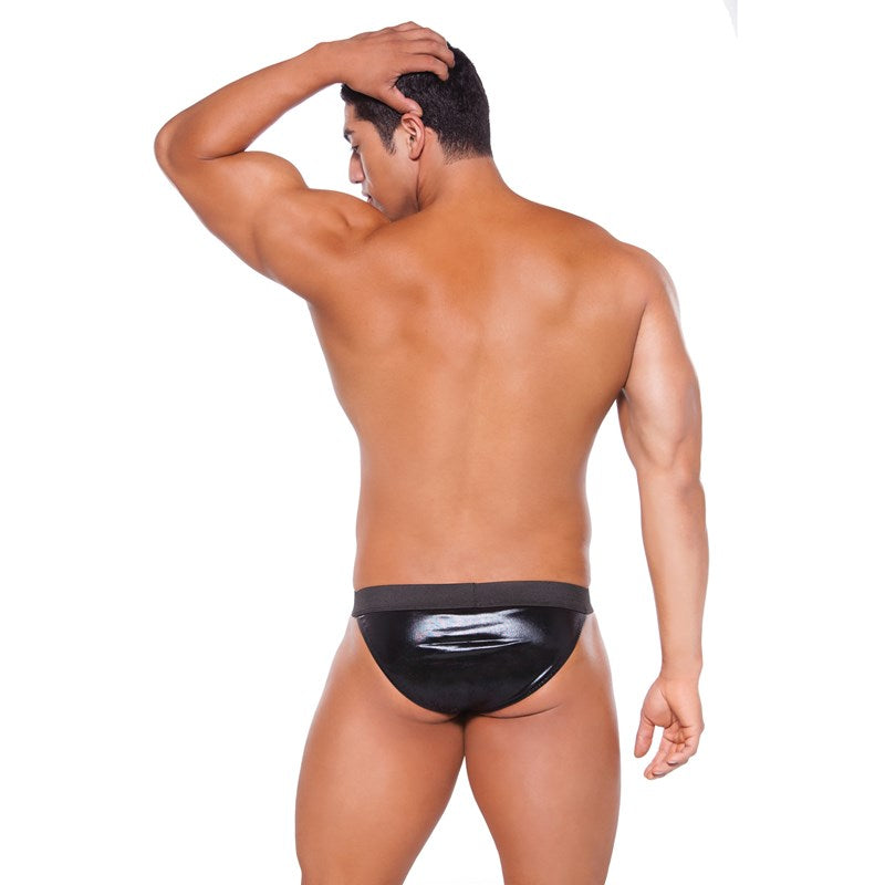 Zeus Wet Look Brief With Pouch Front