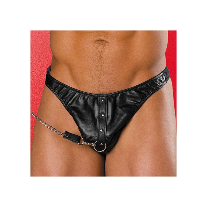 Mens Leather Hot Thong