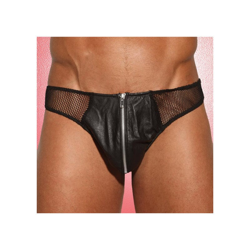 Mens Leather Lust Thong