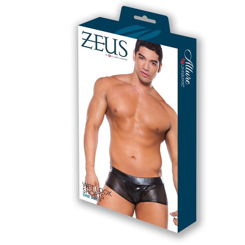 Zeus Wet Look Sultry Shorts