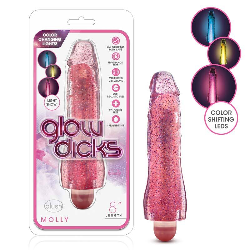 Glow Dicks - Molly Glitter Vibrator
