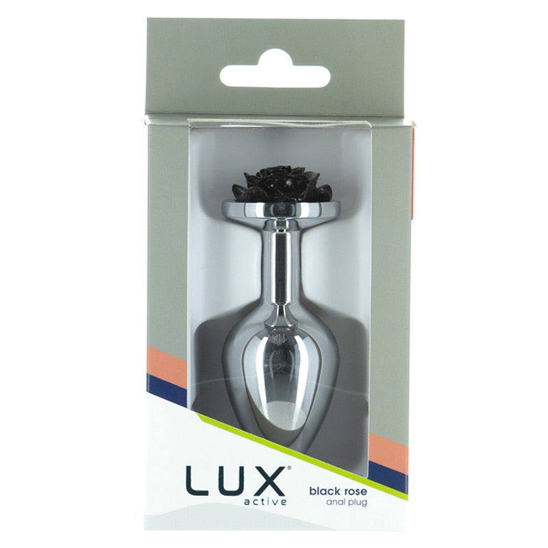 Lux Active - Rose 3.5 Inch Metal Butt Plug