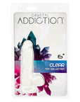 Crystal Addiction - 6 Inch Dong Jelly & Rubber Dildo