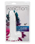 Crystal Addiction - 8 Inch Dong Jelly & Rubber Dildo