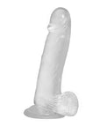 Crystal Addiction - 8 Inch Dong Jelly & Rubber Dildo