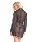 Front Tie Sheer Robe