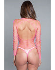 Fishnet Long Sleeve Bodysuit