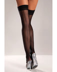 Sheer Stockings With Back Seam