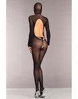 Opaque Cupless & Crotchless Hooded Bodystocking
