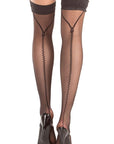 Stay Up Thigh Highs With Zipped Backseam Design