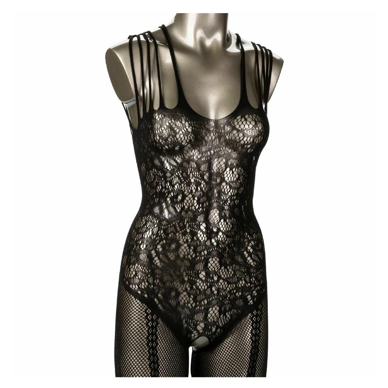 Scandal Plus Size Strappy Lace Body Suit