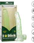 Naughty Bits I Leaf Dick Glow-In-The-Dark Weed Leaf Dildo