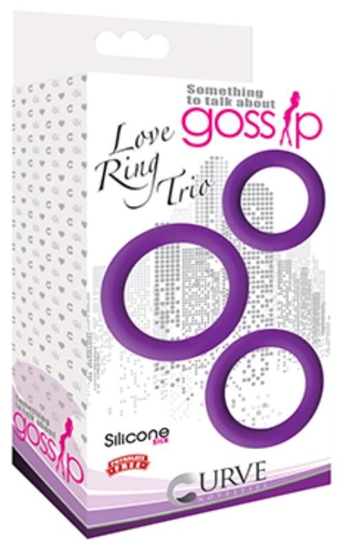 Gossip Love Ring Trio