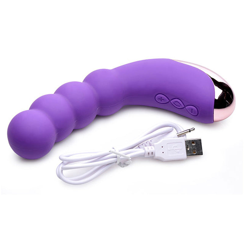 Gossip Silicone Beaded G Spot Rechargeable Vibrator