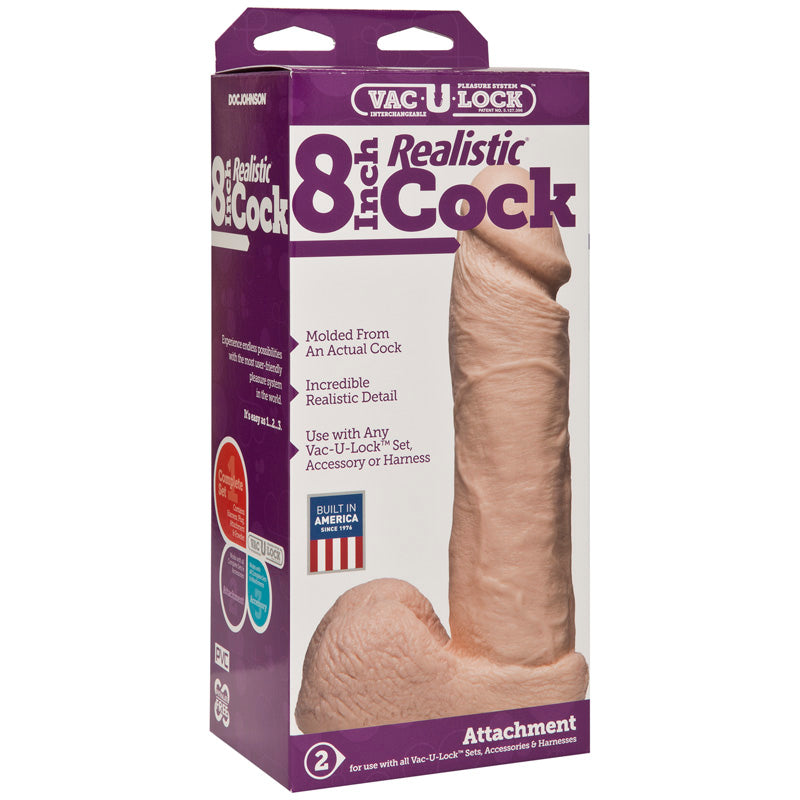 Vac-U-Lock Realistic Cock - Non-retail Packaging