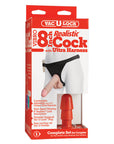 Vac-U-Lock Vibro Ultra Harness 2 With Realistic 8 Inch Dong - Non-retail Packaging