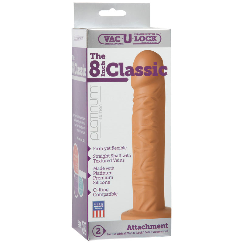 Vac-U-Lock Classic Silicone Dildo - Non-retail Packaging