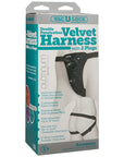 Vac-U-Lock Double Penetration Velvet Harness - Non-retail Packaging
