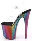 FLAMINGO-808 Rainbow Heart Heel