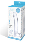 7 Inch Realistic Curved Glass G-Spot Dildo