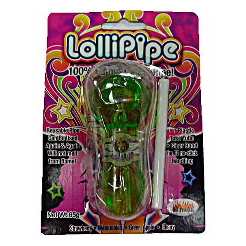 Green Apple Lollipipe Edible Candy Pipe