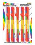 Rainbow Pecker Straws
