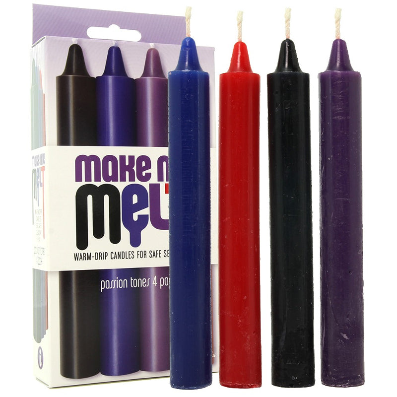 The 9s Make Me Melt Sensual Warm Drip Candles 4 Pack