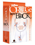The 9s Orange Is The New Black Triple Your Pleasure Nipple Clamps And Chain