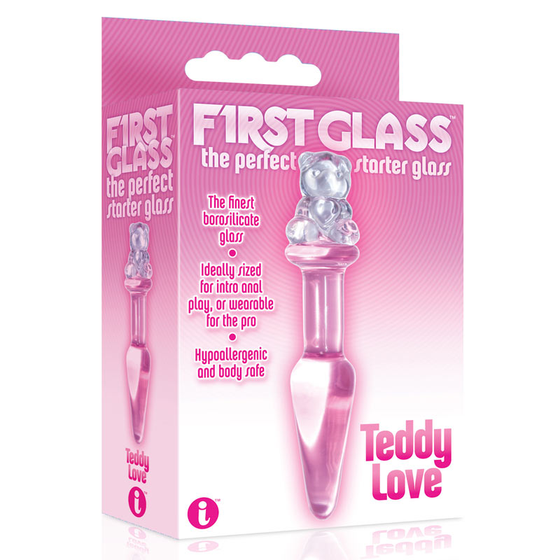 The 9s Frist Glass Teddy Love Glass Butt Plug