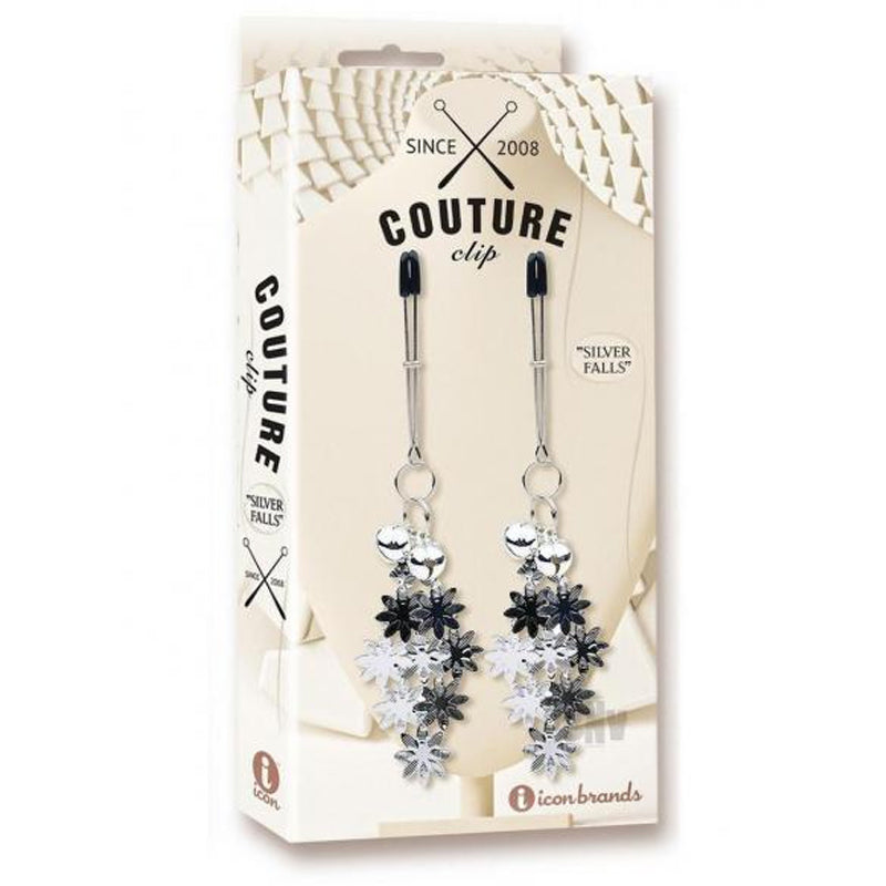 Couture Clips Luxury Nipple Clamps Silver Falls