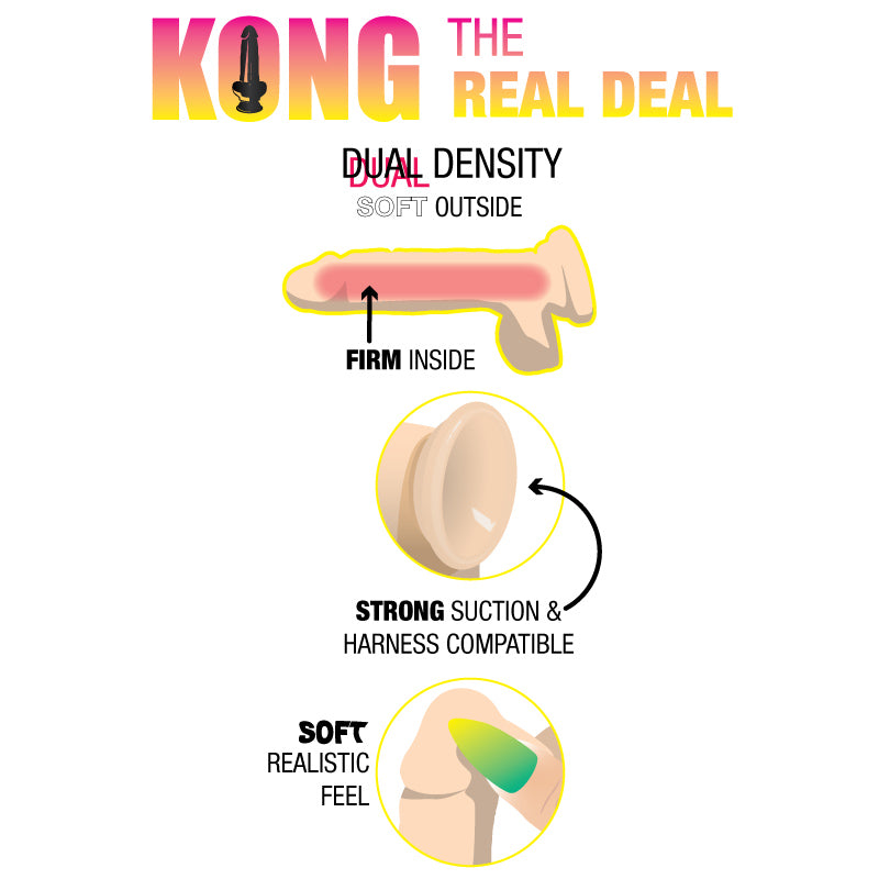 Kong The Real Deal - Dual Density Suction Cup Dong
