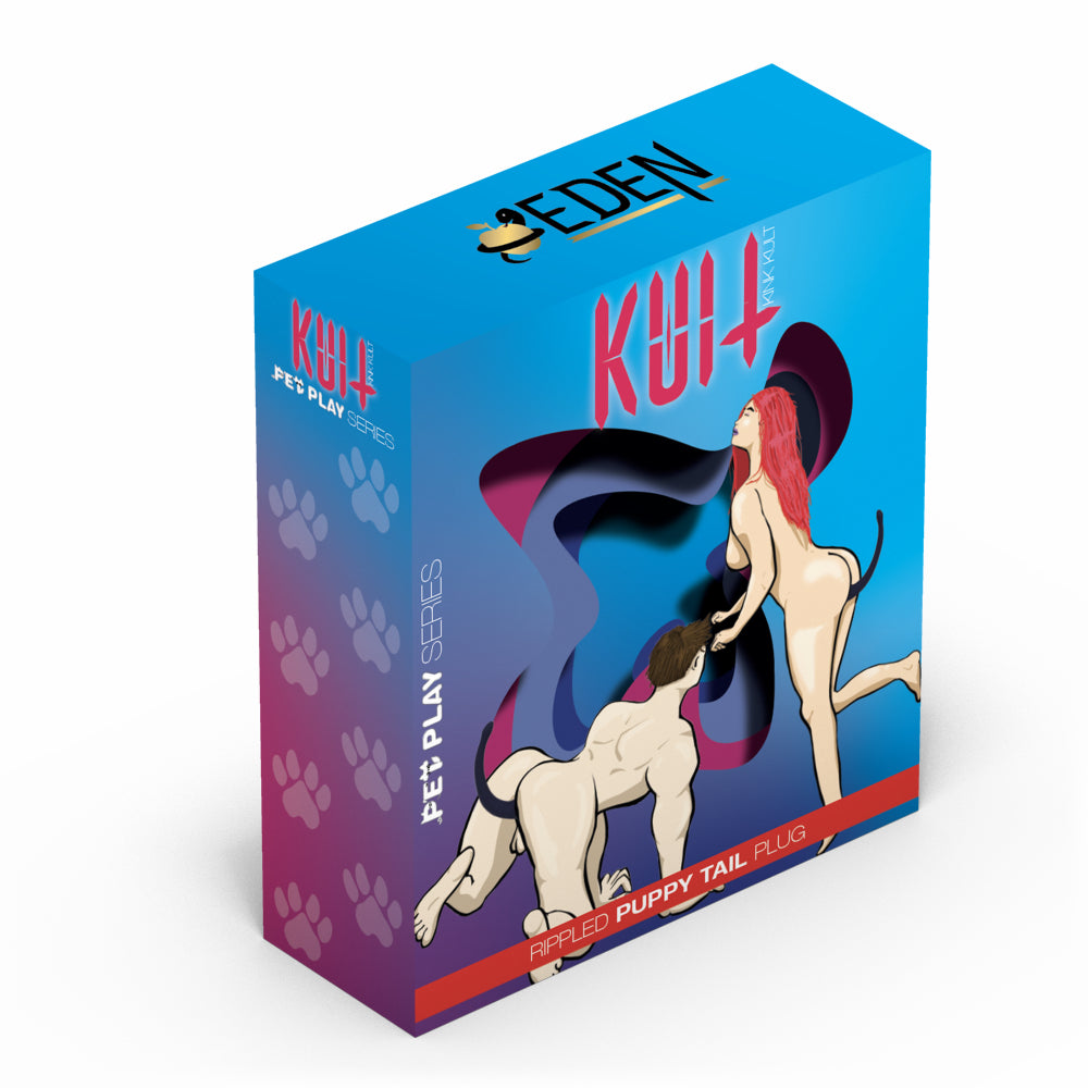 Kult Pet Play Silicone Rippled Puppy Tail Plug