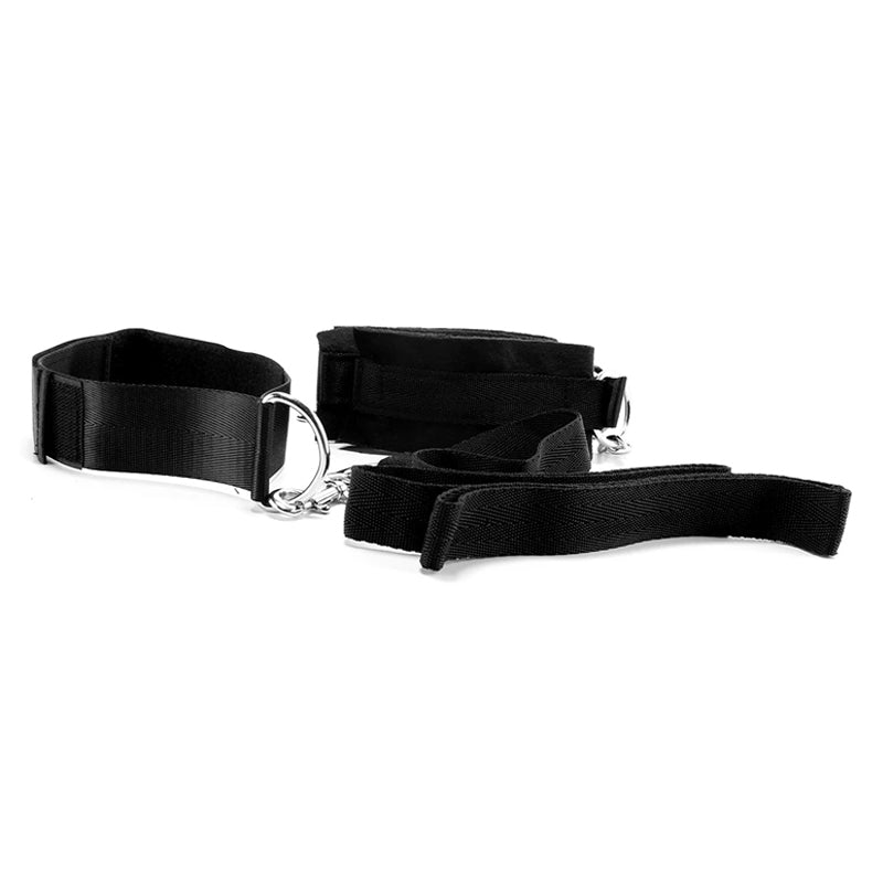 Lux Fetish Collar, Cuffs &amp; Leash Set