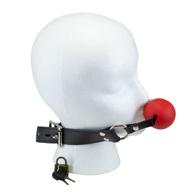 Lockable Ball Gag - Packed In Sealed Foil Bags